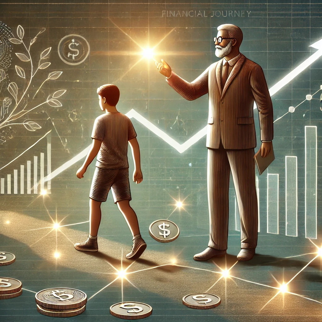 Financial mentor UAE guiding young professional on wealth building journey in Dubai